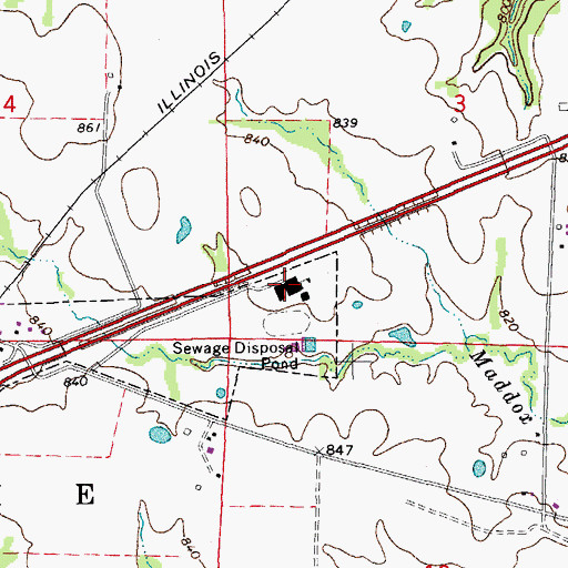 Topographic Map of North Callaway High School, MO
