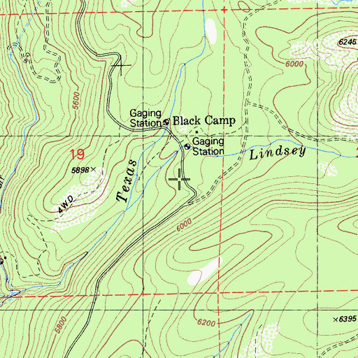 Topographic Map of Black Camp, CA