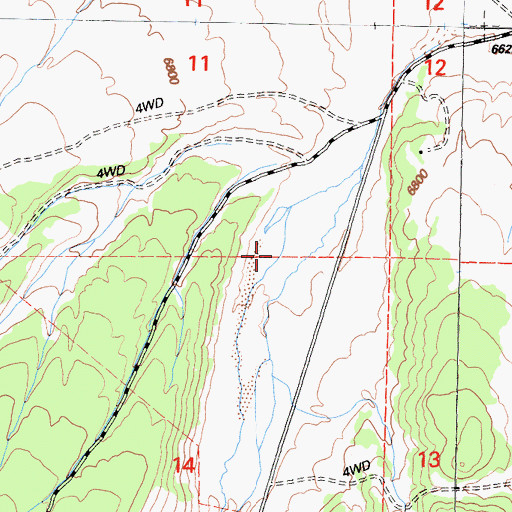 Topographic Map of Black Canyon, CA