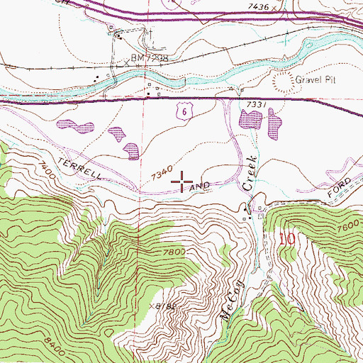 Topographic Map of Arrowhead Village, CO