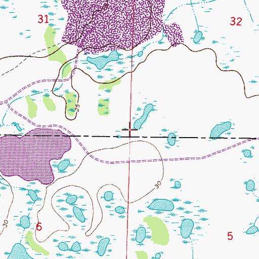 Topographic Map of Lakewood Ranch, FL