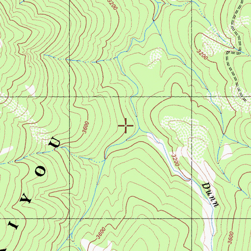 Topographic Map of Black Creek, CA