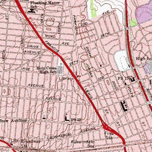 Topographic Map of Allegro Vivace Music School, NY