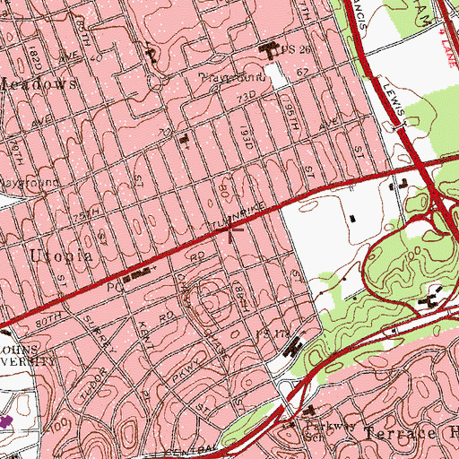 Topographic Map of American Dance And Drama Studio, NY
