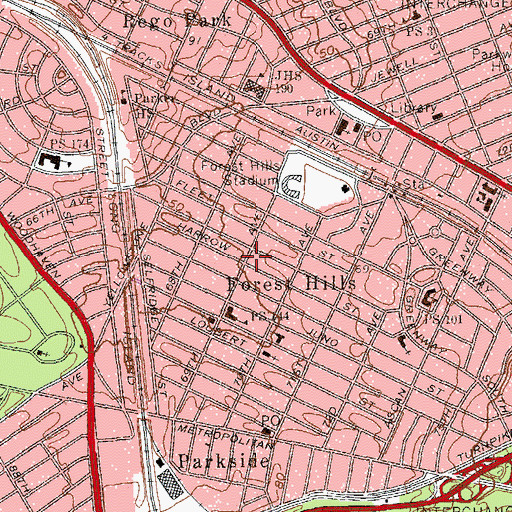 Topographic Map of Juliet Music Center, NY