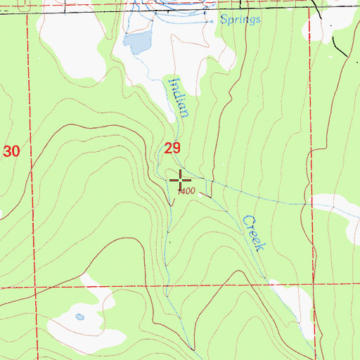 Topographic Map of Black Hole, CA