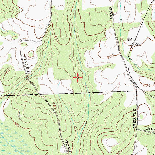 Topographic Map of Heron Bay Golf & Country Club, GA