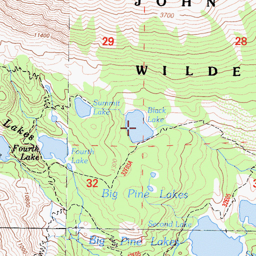 Topographic Map of Black Lake, CA
