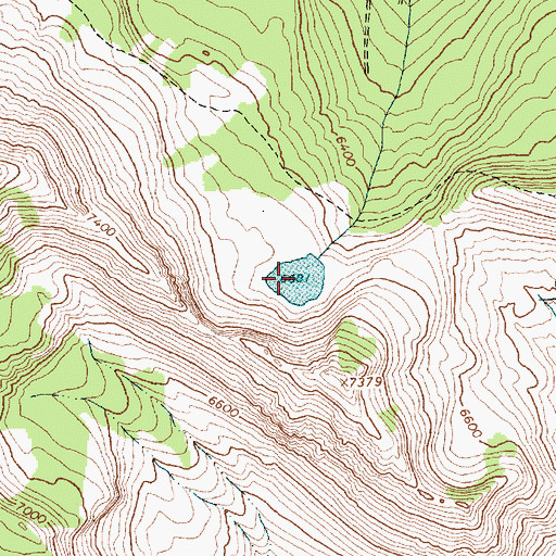 Topographic Map of Nasukoin Lake, MT