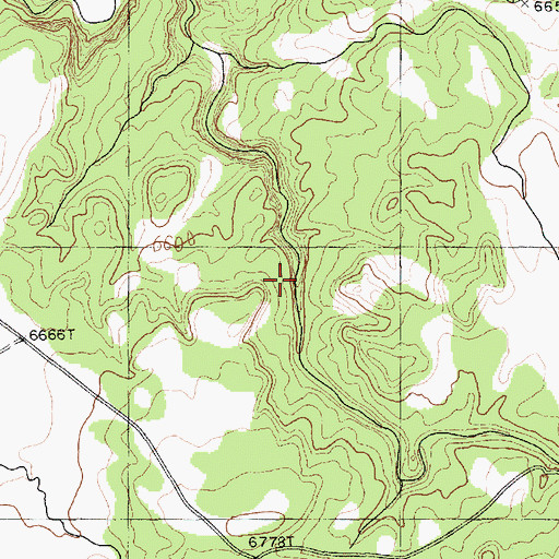 Topographic Map of Three Turkey Natural Bridge, AZ