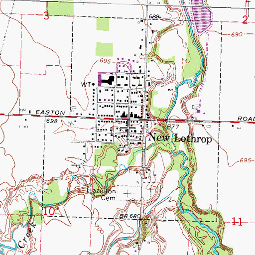 Topographic Map of Methodist Episcopal Church Historical Marker, MI