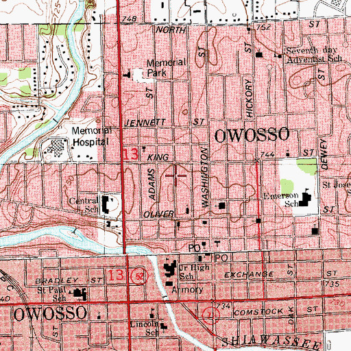 Topographic Map of Herman C Frieseke Historical Marker, MI