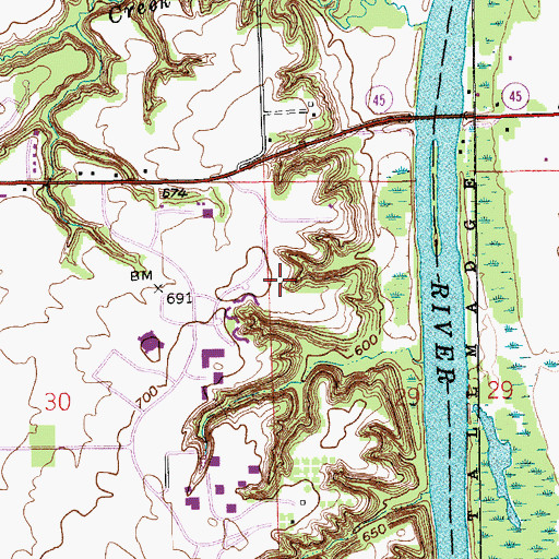 Topographic Map of Richard M DeVos Living Center, MI