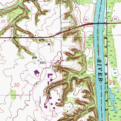 Topographic Map of Robert Kleiner Commons, MI