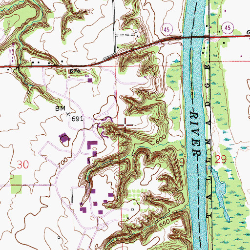 Topographic Map of Bill and Sally Seidman Living Center, MI