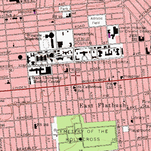 Topographic Map of Woollery Studio of Music, NY