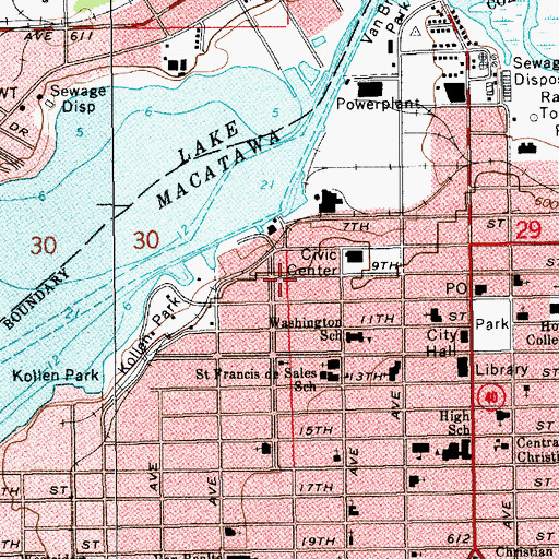 Topographic Map of Isaac Cappon Historical Marker, MI