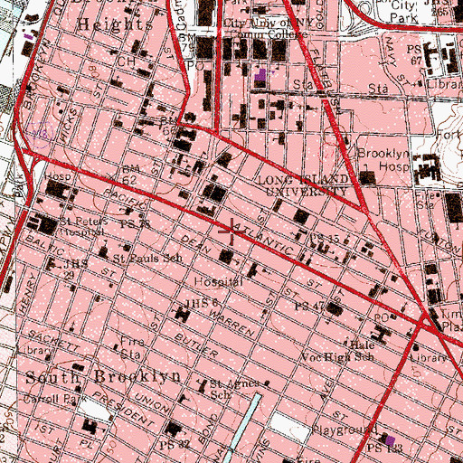 Topographic Map of Creative Arts Studio, NY