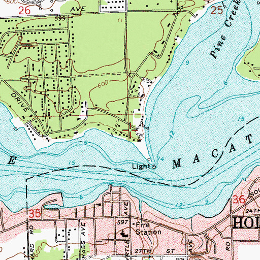 Topographic Map of Marigold Lodge Historical Marker, MI