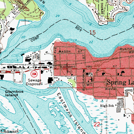 Topographic Map of Aloys Bilz House Historical Marker, MI