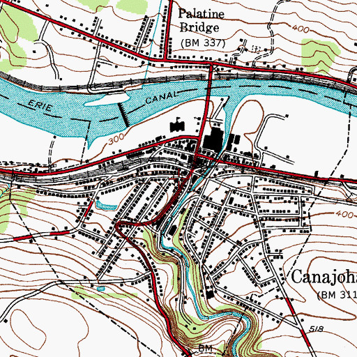 Topographic Map of West Hill School (historical), NY