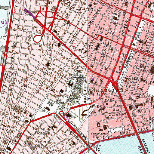 Topographic Map of Collect Pond (historical), NY