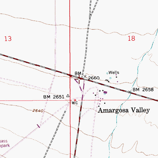 Topographic Map of Azrael Ridge, NV