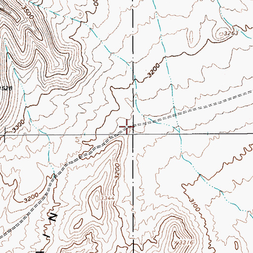 Topographic Map of Creosote Ridge, NV