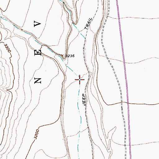 Topographic Map of Dune Wash, NV