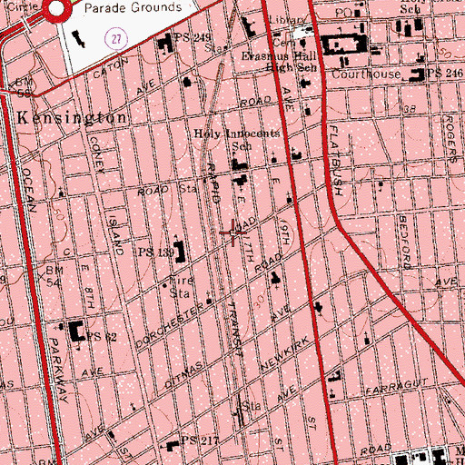 Topographic Map of Latin Fever Dance Studio, NY