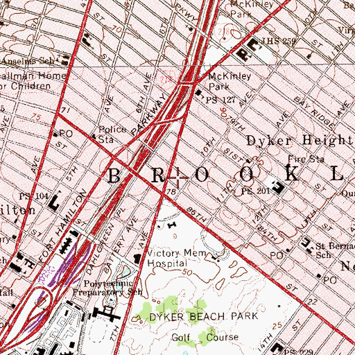 Topographic Map of Orchesis Center For Dance And Movement, NY