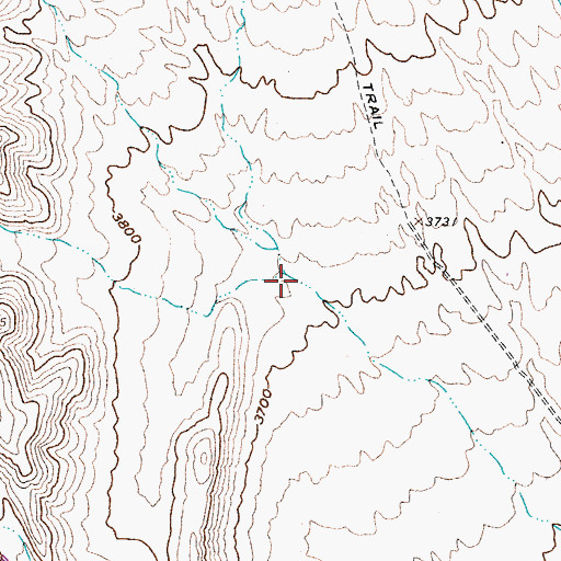 Topographic Map of Pagany Wash, NV