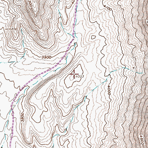 Topographic Map of Plug Hill, NV