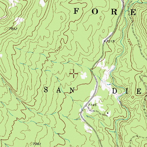 Topographic Map of Jemez National Recreation Area, NM