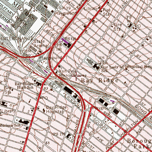 Topographic Map of Viva Salsa Dance Studio, NY