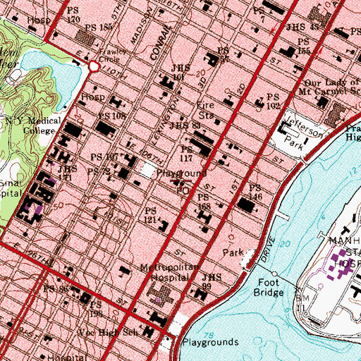 Topographic Map of Amber Charter School, NY