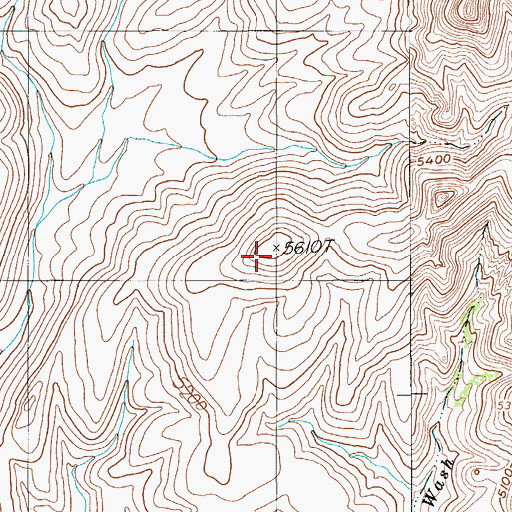 Topographic Map of Table Ridge, NV
