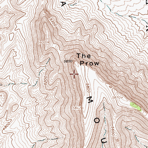Topographic Map of West Ridge, NV