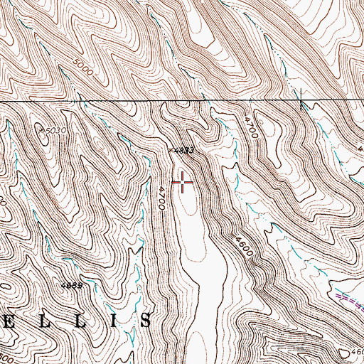 Topographic Map of Yucca Crest, NV