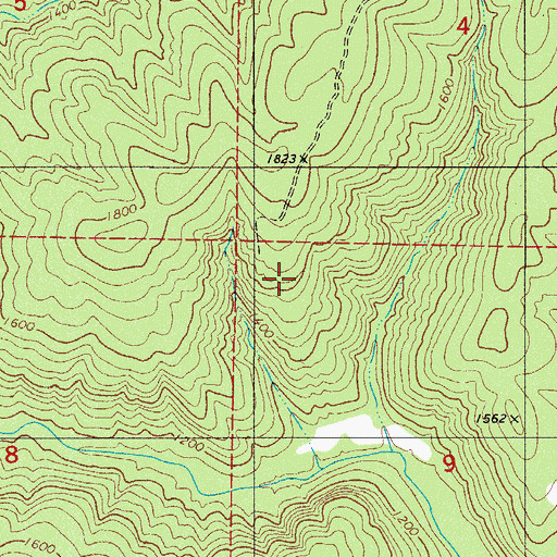 Topographic Map of Pedestal Rocks, AR