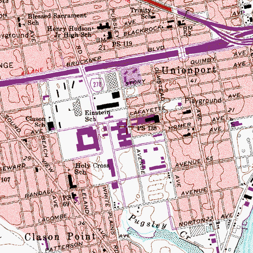 Topographic Map of Millenium Art Academy, NY