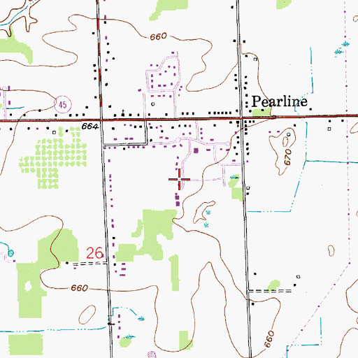 Topographic Map of Allendale United Reformed Church, MI