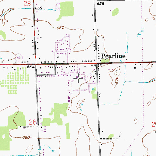 Topographic Map of Christian Reformed Church, MI