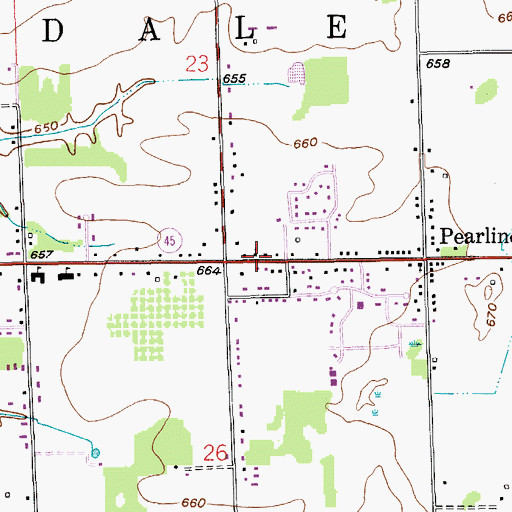 Topographic Map of Lighthouse Community Church, MI