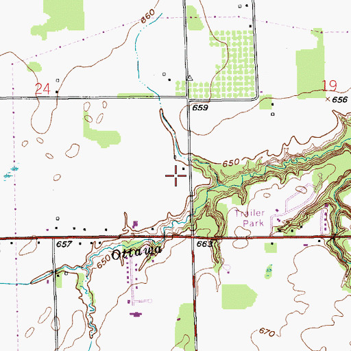 Topographic Map of Spectrum Health-Allendale, MI