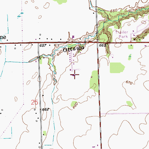 Topographic Map of Allendale Nursing Center, MI