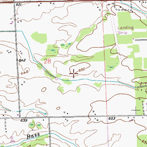 Topographic Map of Springview Elementary School, MI
