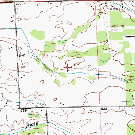 Topographic Map of Evergreen Elementary School, MI