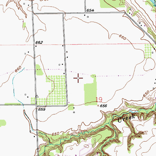 Topographic Map of Chateau Deerfield Manor Mobile Home Park, MI