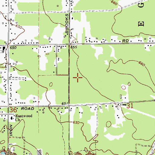 Topographic Map of Egelcraft Mobile Home Park, MI